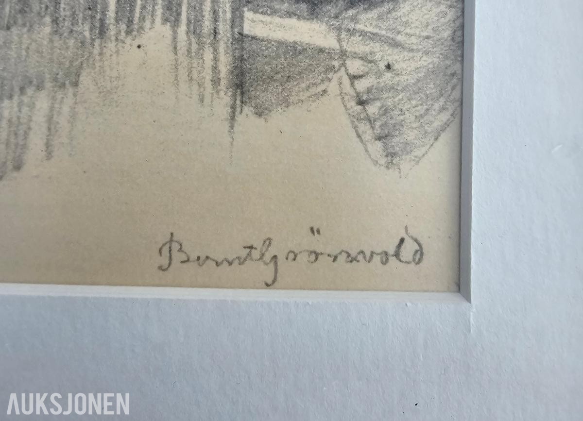 1890 Tegning av Bernt Grønvold Barnetegning