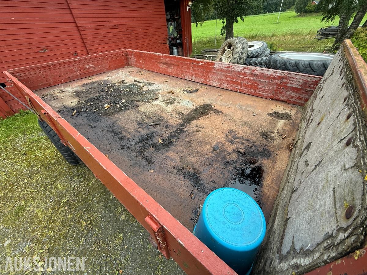 Traktorhenger - Med forlenger av platt