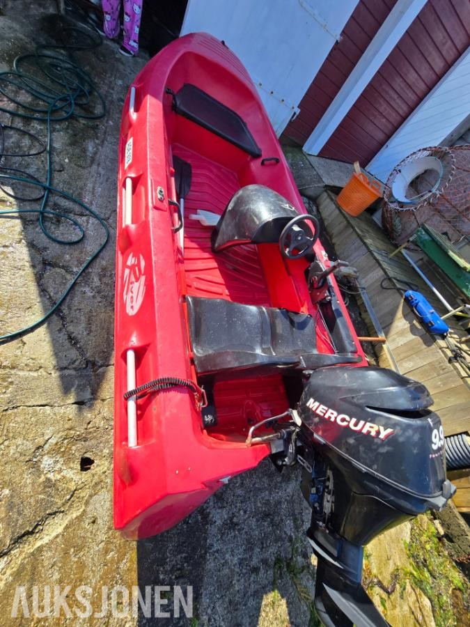 2008 River 350xr båt med firtakter Mercury