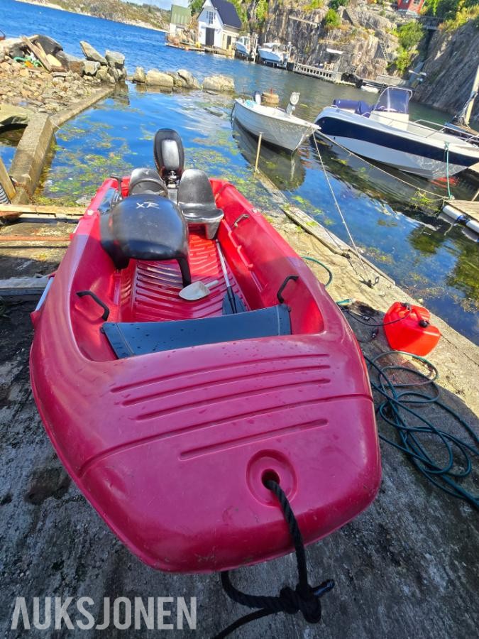 2008 River 350xr båt med firtakter Mercury