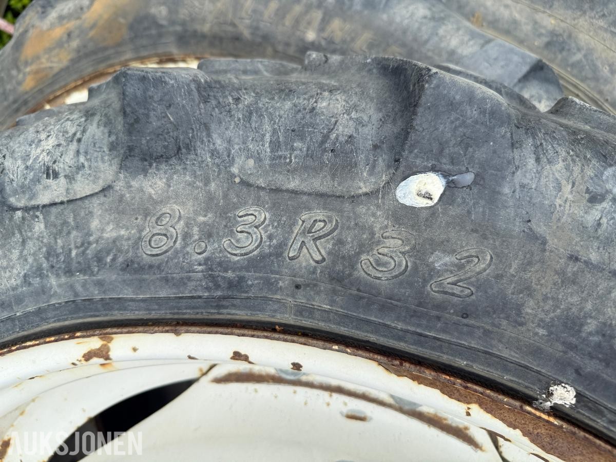 4 stk. sprøytehjul / smale traktorhjul – 8.3 R32 + 9.5 R44