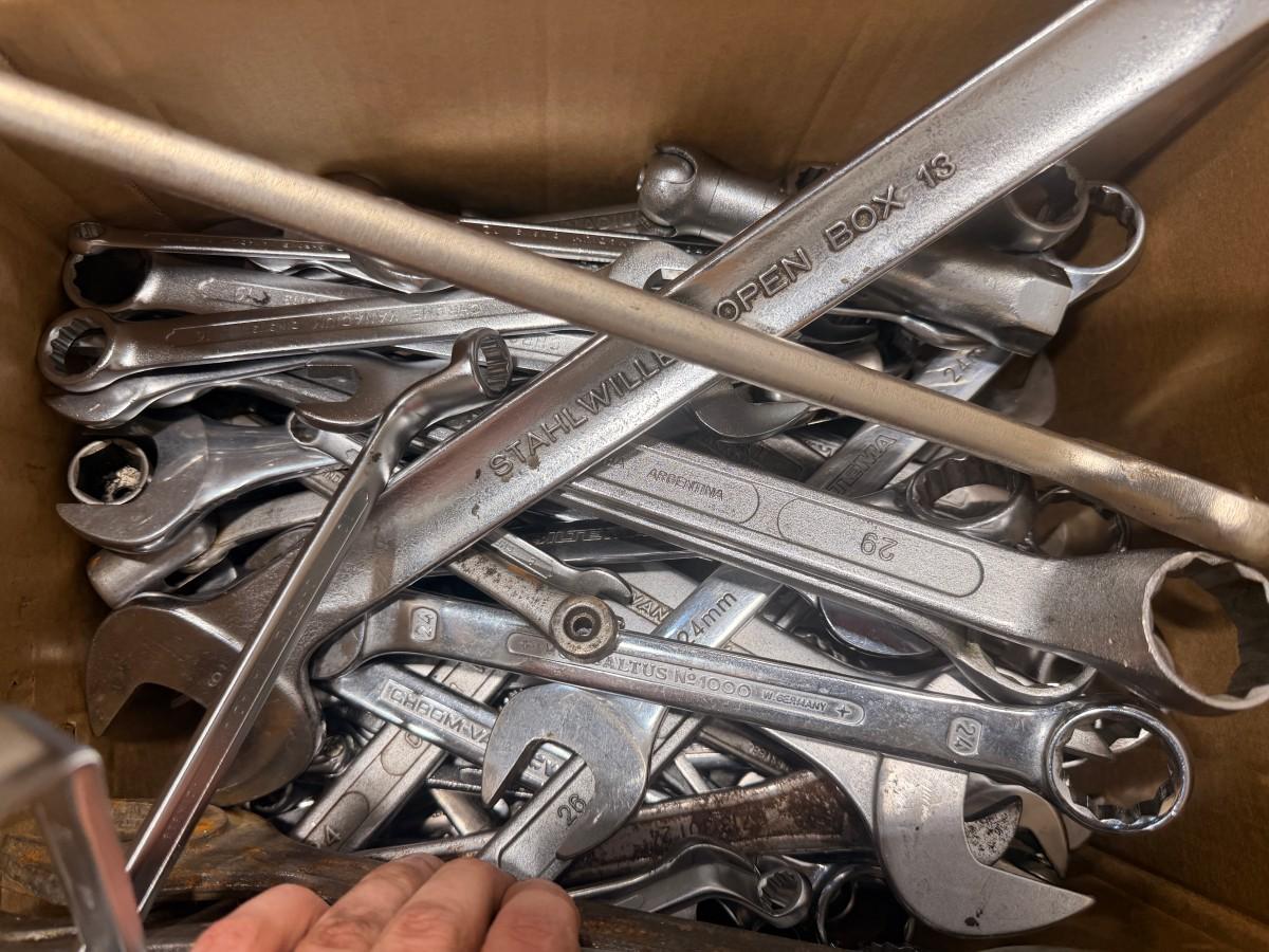 Stort parti verkstedverktøy – Stahlwille, Hyundai, Dowidat, Thürmer og Würth