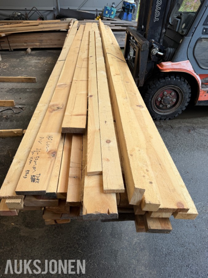 CA. 180 LM DIVERSE PLANK OVERSKUDDSPARTI - UBRUKT