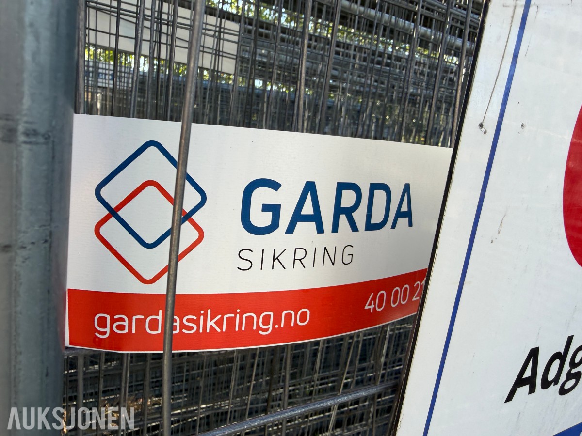 27 stk. Garda byggegjerder i stålramme