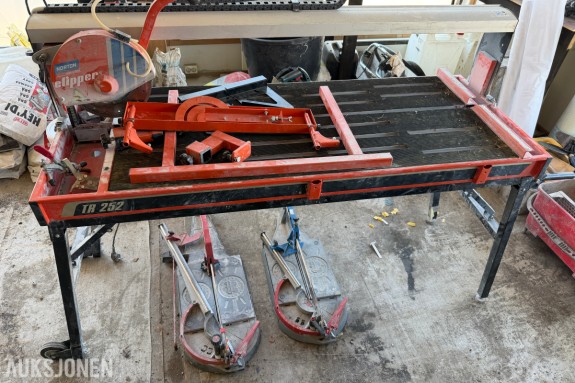 Norton Clipper TR252 - Keramisk flisekutter / bordsag + 2 manuelle flisekuttere
