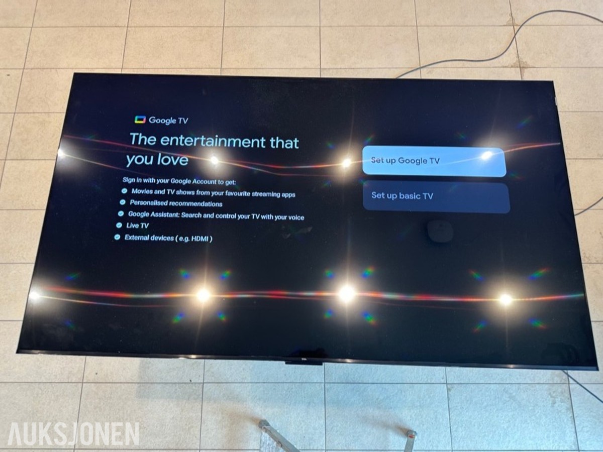 2024 TCL 75QLED780K 75 tommer QLED Google TV med Targus AEM350EUZ 4K konferansesystem