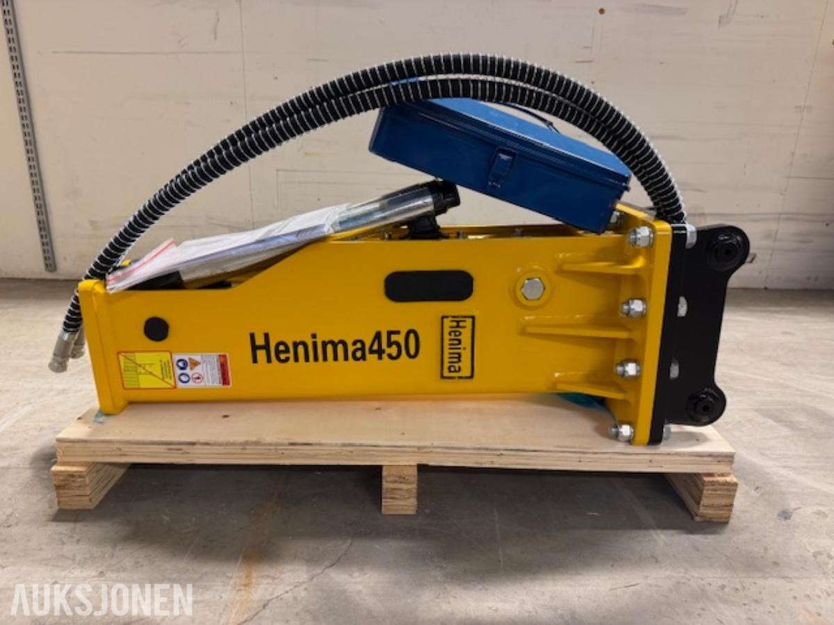 NY HENIMA 450 PIGGHAMMER TIL 1,2-3 TONNS GRAVEMASKIN S30 M/GARANTI