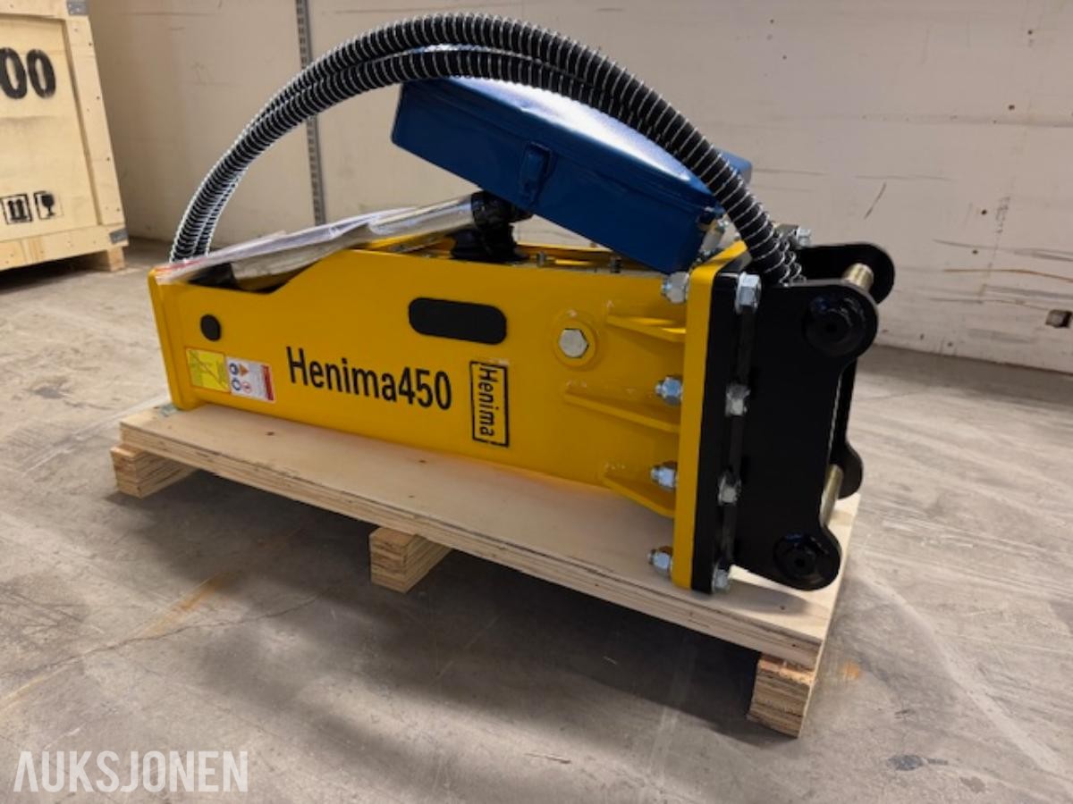 NY HENIMA 450 PIGGHAMMER TIL 1,2-3 TONNS GRAVEMASKIN S30 M/GARANTI