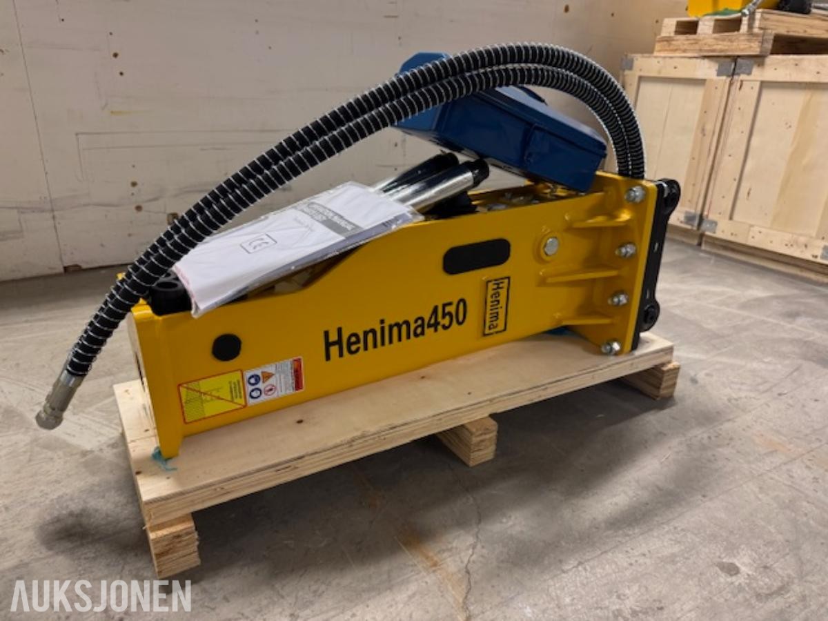 NY HENIMA 450 PIGGHAMMER TIL 1,2-3 TONNS GRAVEMASKIN S30 M/GARANTI