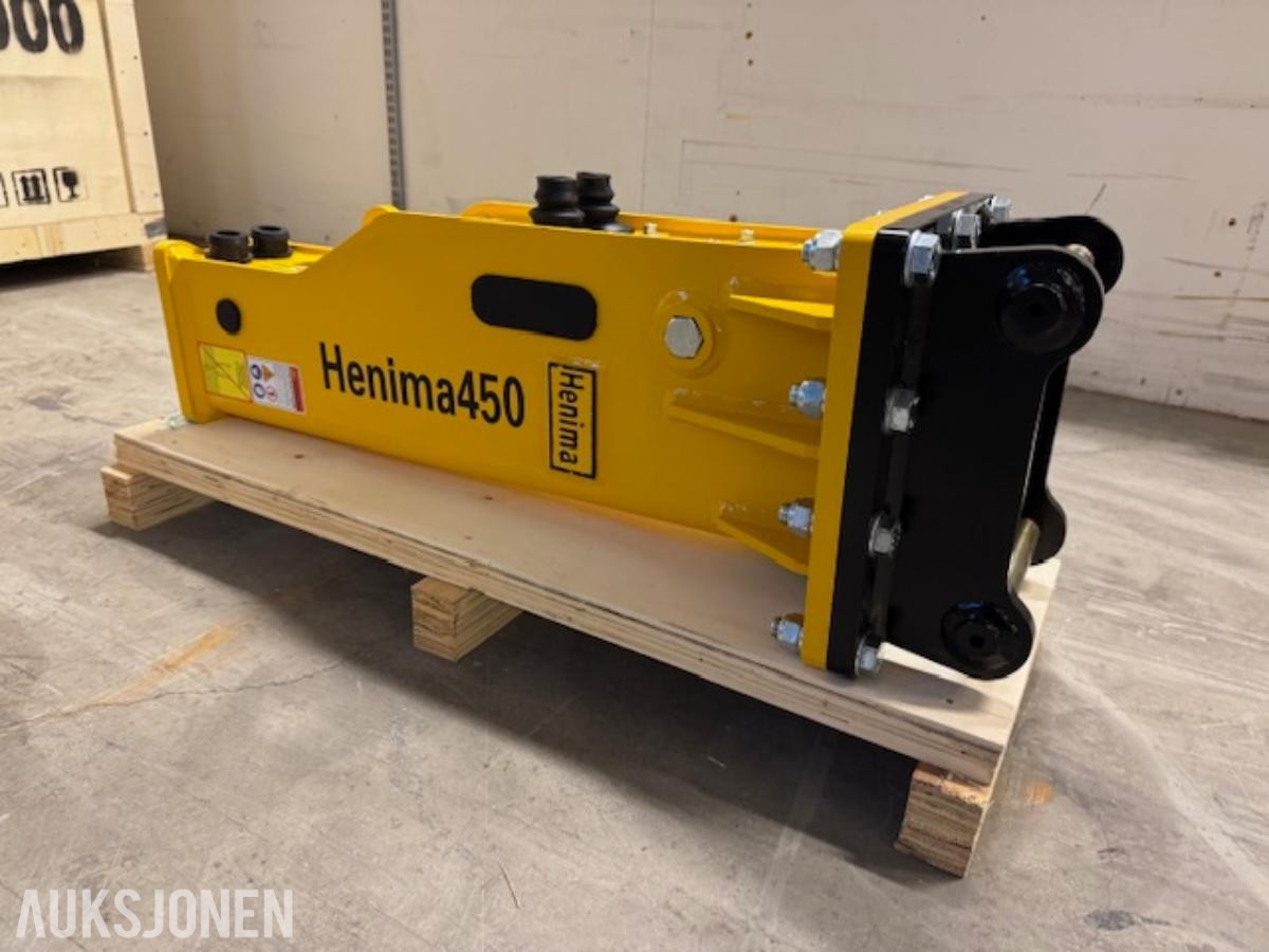 NY HENIMA 450 PIGGHAMMER TIL 1,2-3 TONNS GRAVEMASKIN S30 M/GARANTI