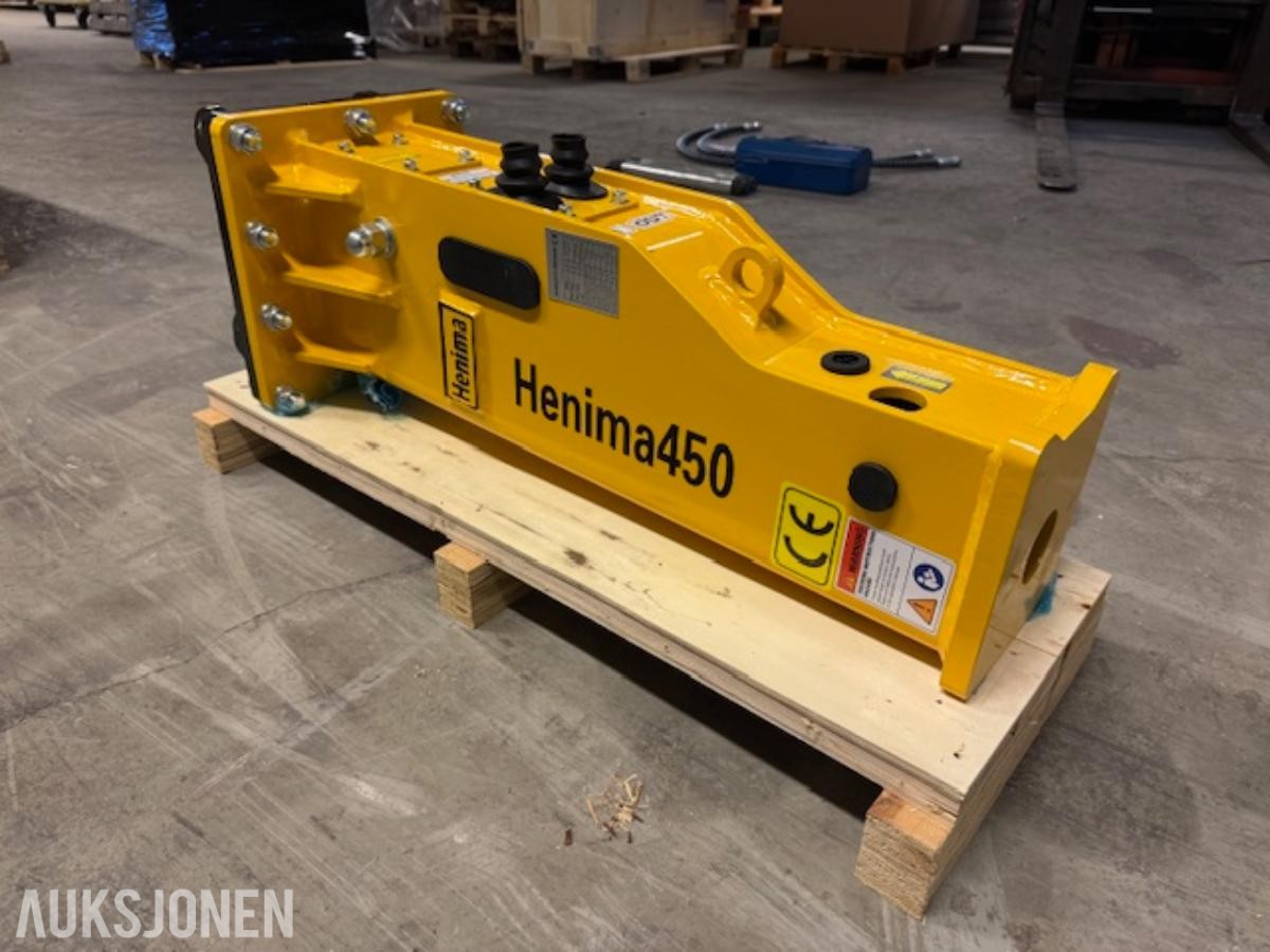 NY HENIMA 450 PIGGHAMMER TIL 1,2-3 TONNS GRAVEMASKIN S30 M/GARANTI