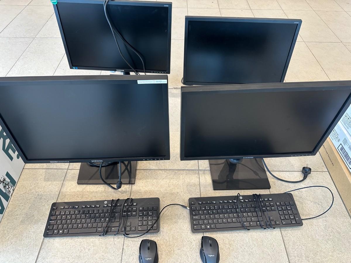 Samsung PC-skjermer, Canon blekk, Fellowes rulleskjærer og kontortilbehør