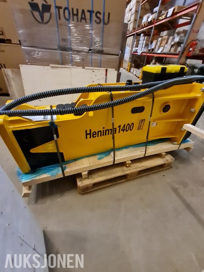 NY HENIMA 1400 PIGGHAMMER TIL 18-26 TONNS GRAVEMASKIN S70 M/GARANTI