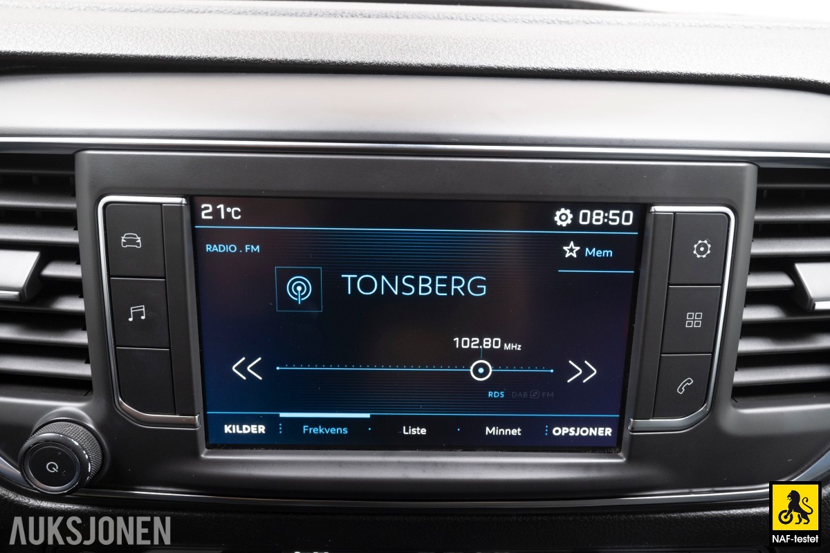 2017 Peugeot TRAVELLER 116HK HDI 9-SETER HENGERFESTE ADAPTIV CRUISE KAMERA KUNSTSKINN