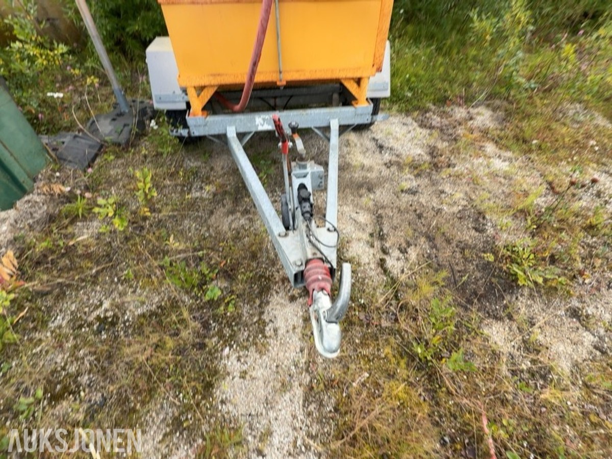 Bini dampkjele / steamkjele på tilhenger
