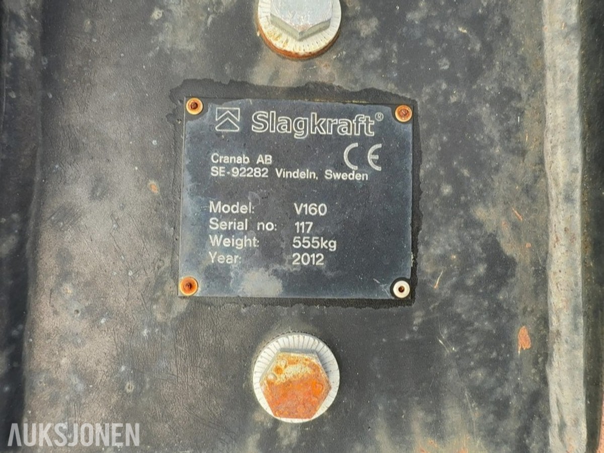 Slagkraft V160 klipperpanne / ryddeaggregat – hydraulisk
