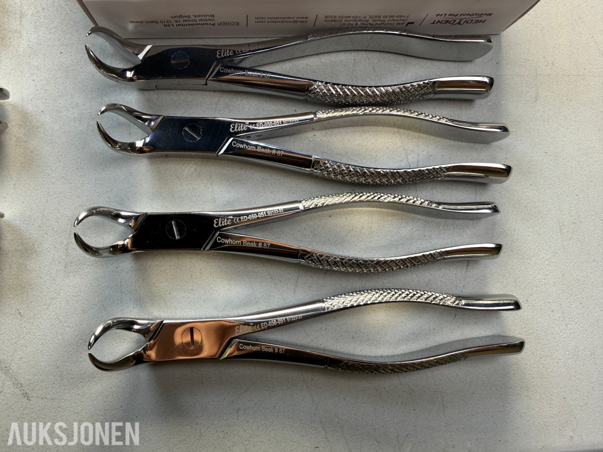 15 stk Elite tannekstraksjonstenger – flere modeller