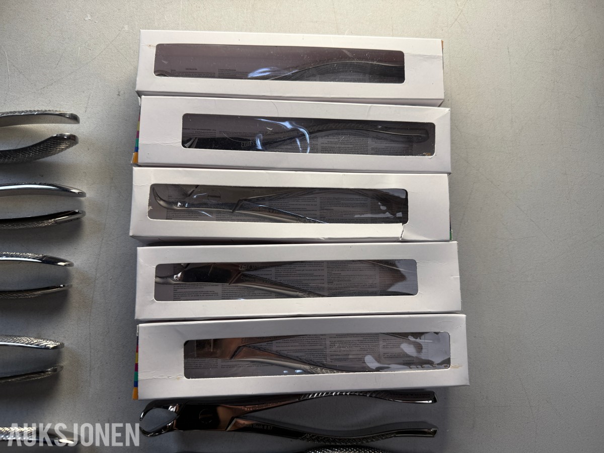 15 stk Elite tannekstraksjonstenger – flere modeller