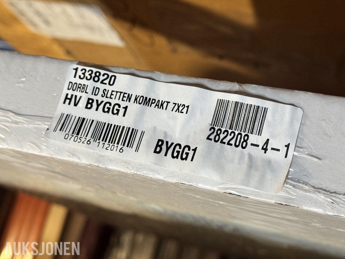 Ny Bygg1 innerdørblad Sletten Kompakt 70x210 hvit (art 133820)