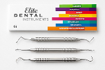 29 stk MedixDent Elite periodontal- og dentalinstrumenter – 4 modeller