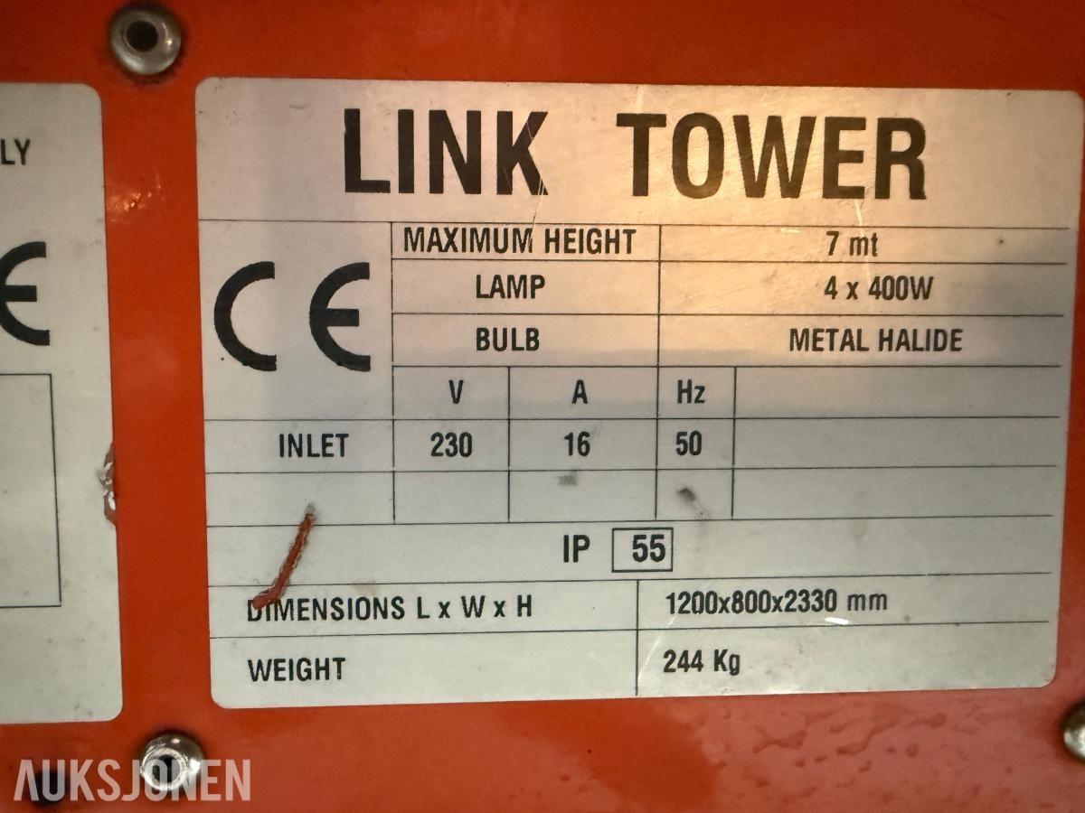 Tower Light Link Tower m lystårn – 4 x 400 W