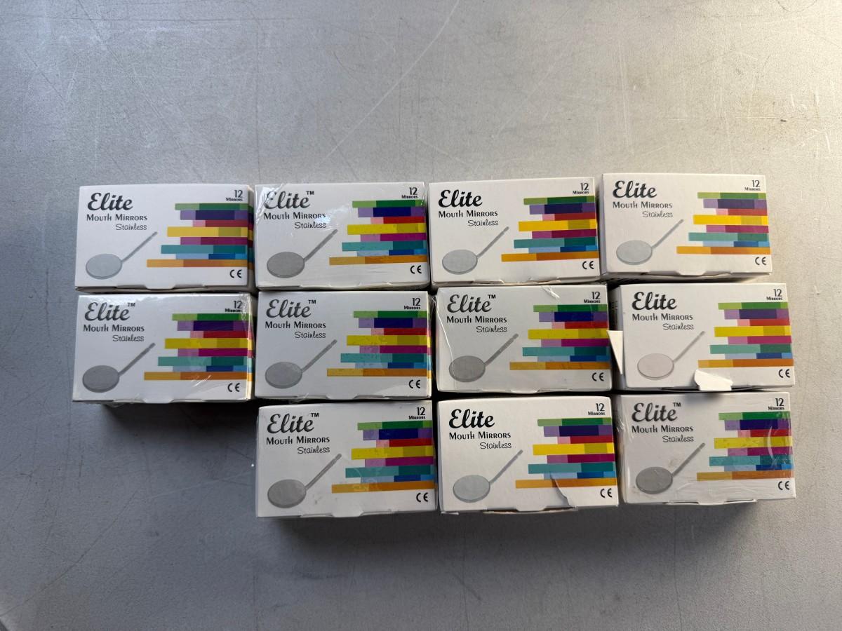 132 stk. Medixdent Elite munnspeil – Magnifying #4 og #5