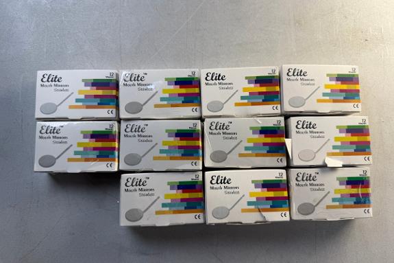 132 stk. Medixdent Elite munnspeil – Magnifying #4 og #5