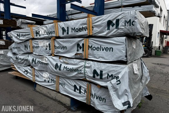 4 pakker Moelven kledning 19x173 mm gran e-fals