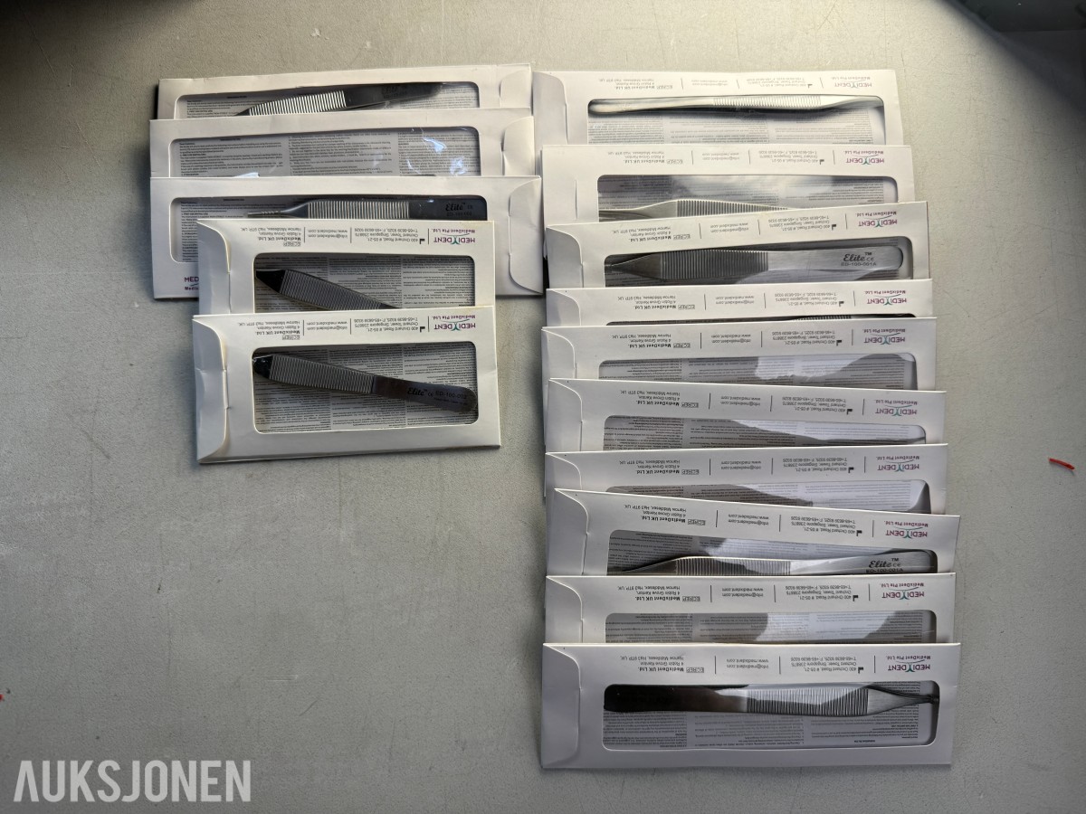 15 stk Medixdent Dental Instruments Adson pinsetter