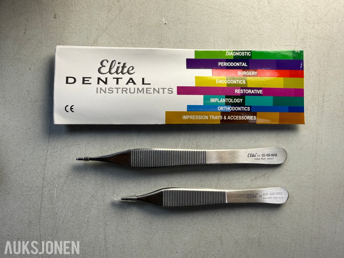 15 stk Medixdent Dental Instruments Adson pinsetter
