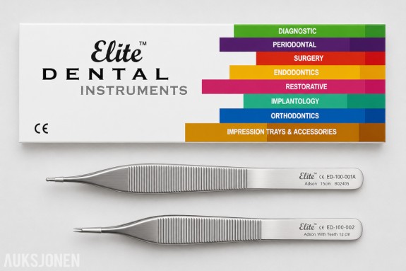 15 stk Medixdent Dental Instruments Adson pinsetter