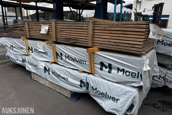 3 pakker Moelven 19x148 mm Furu kledning E-fals