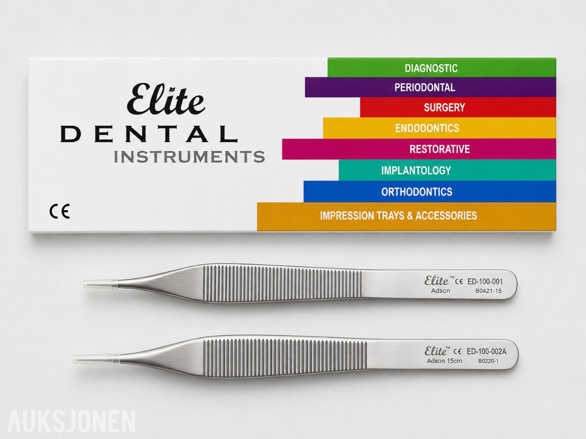 14 stk MedixDent Elite Adson dentale pinsetter – ED-100-001 / ED-100-002A