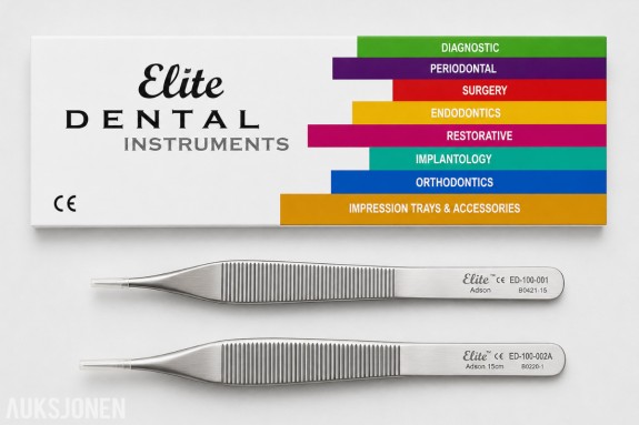 14 stk MedixDent Elite Adson dentale pinsetter – ED-100-001 / ED-100-002A