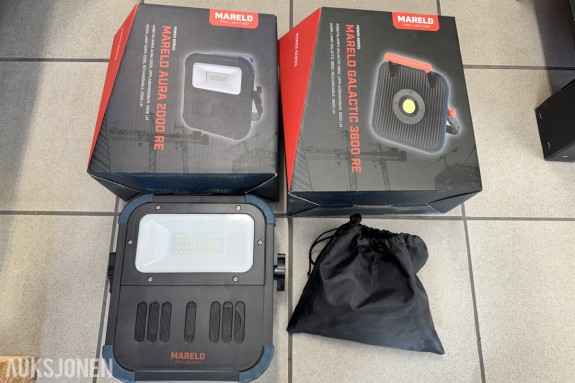 3 stk Mareld oppladbare LED-arbeidslamper - Aura 2000 RE + Galactic 3800 RE