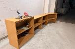 4 stk hyller/reoler i tre