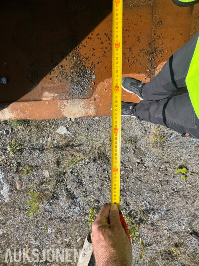 Stor hjullasterskuffe / lasteskuffe – ca. 325 cm bredde