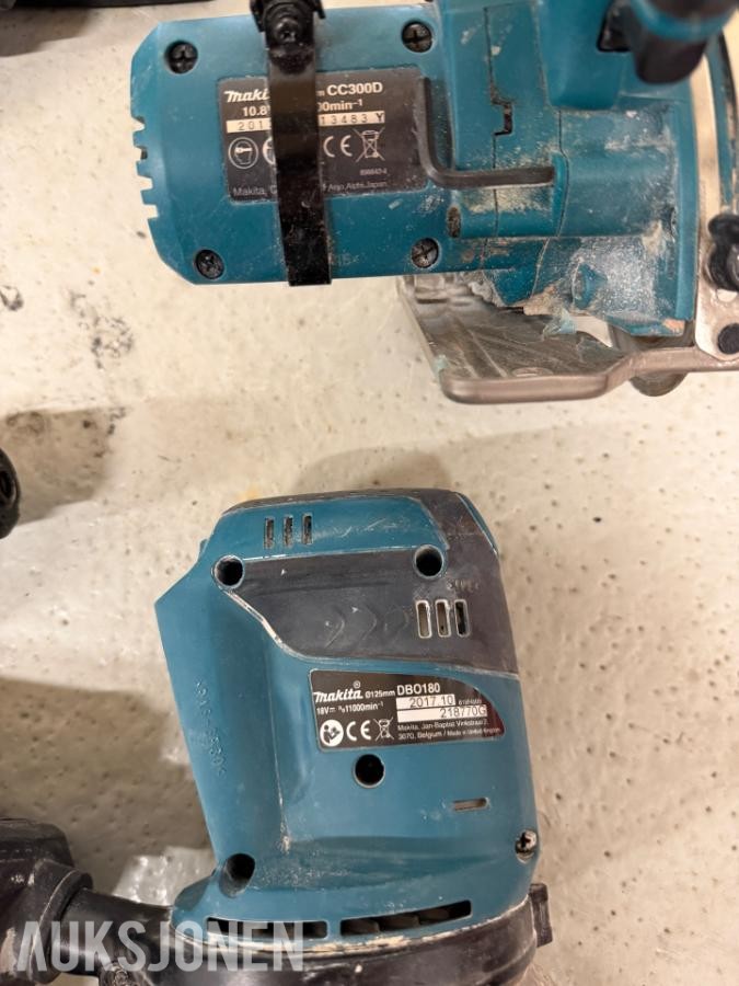 Makita18V batteri - verktøy pakke