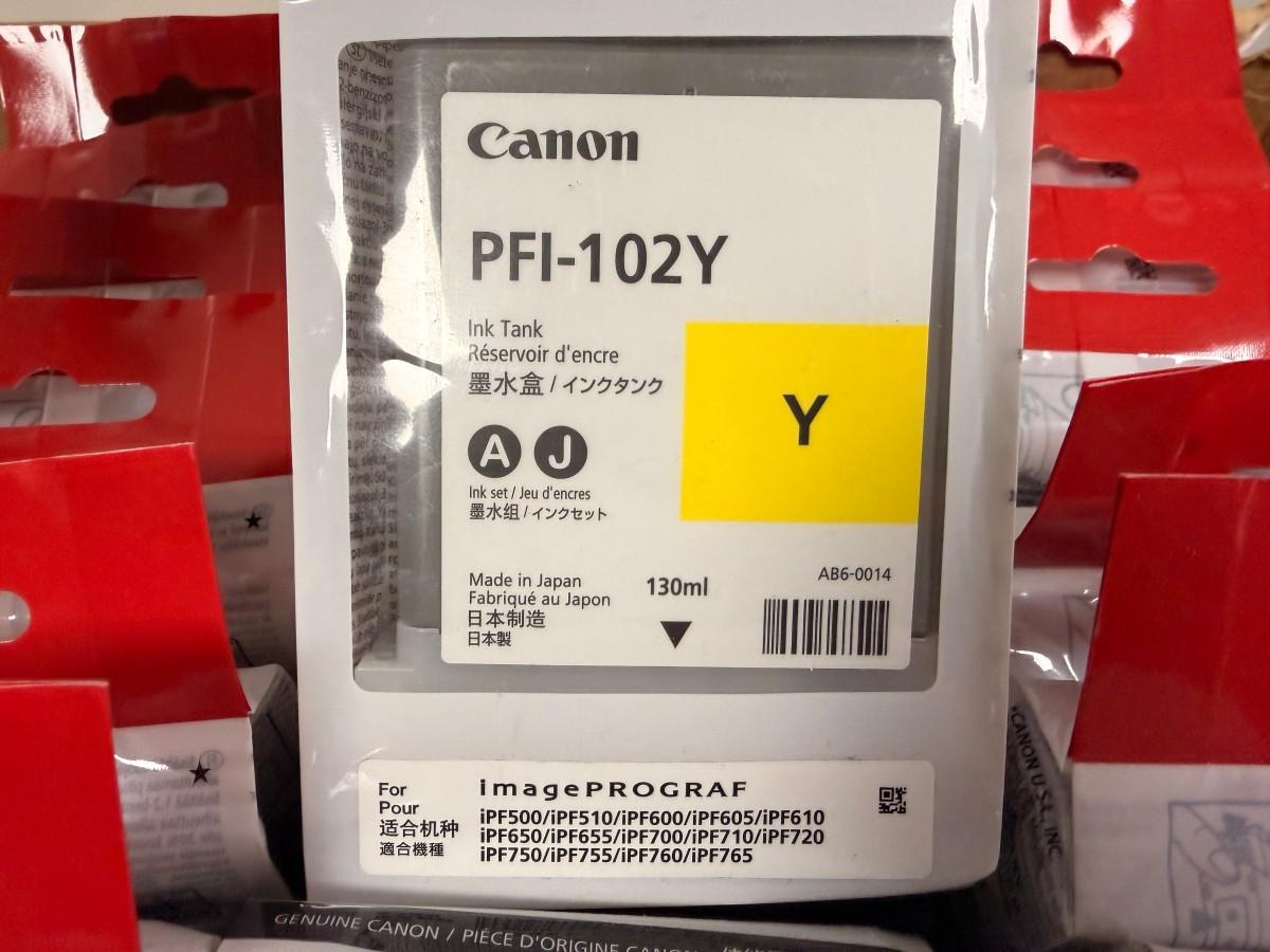 Canon PFI-102 og PFI-104 blekkpatroner 130 ml til imagePROGRAF