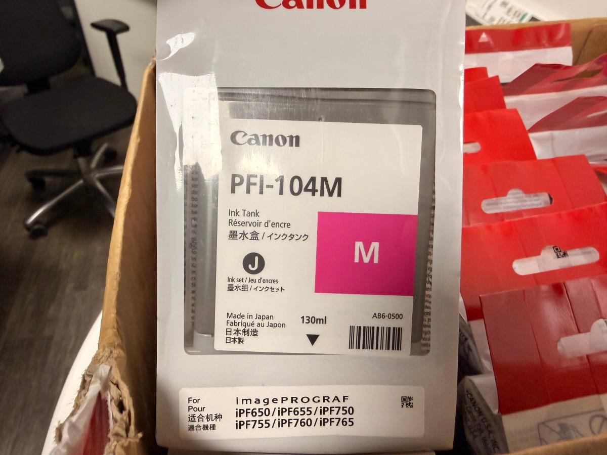 Canon PFI-102 og PFI-104 blekkpatroner 130 ml til imagePROGRAF