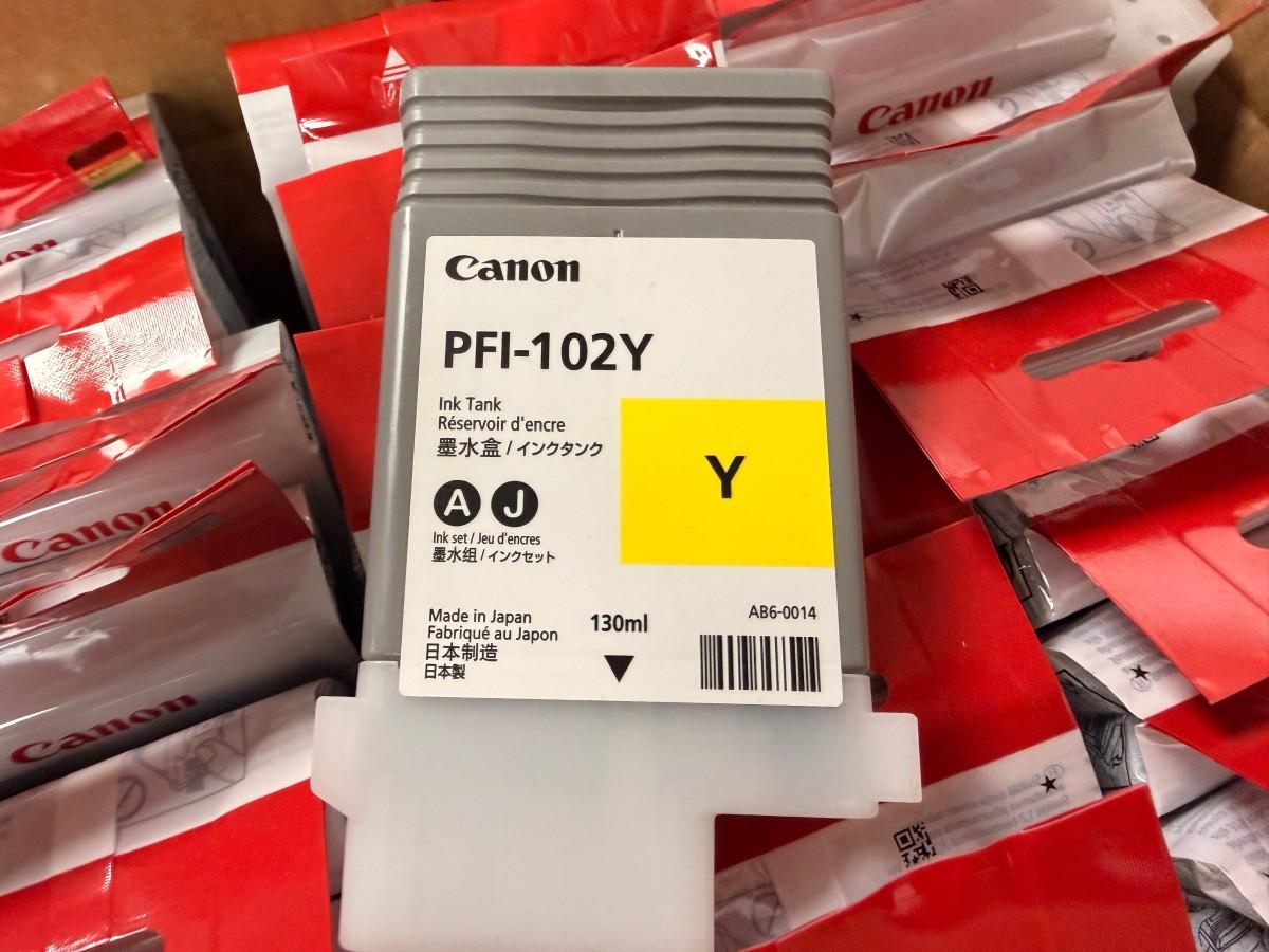 Canon PFI-102 og PFI-104 blekkpatroner 130 ml til imagePROGRAF