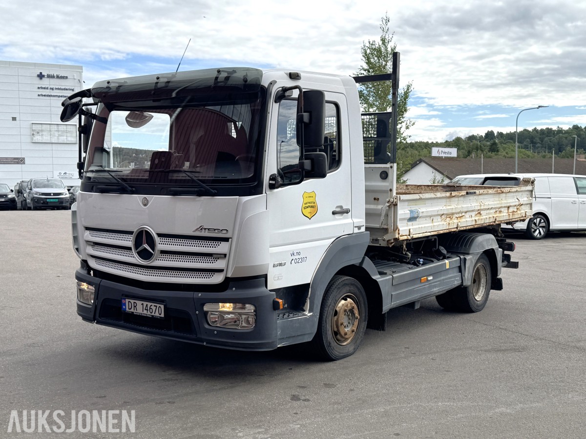 2016 Mercedes-Benz Atego 4X2 TIPPBIL 3-VEIS MEILLER