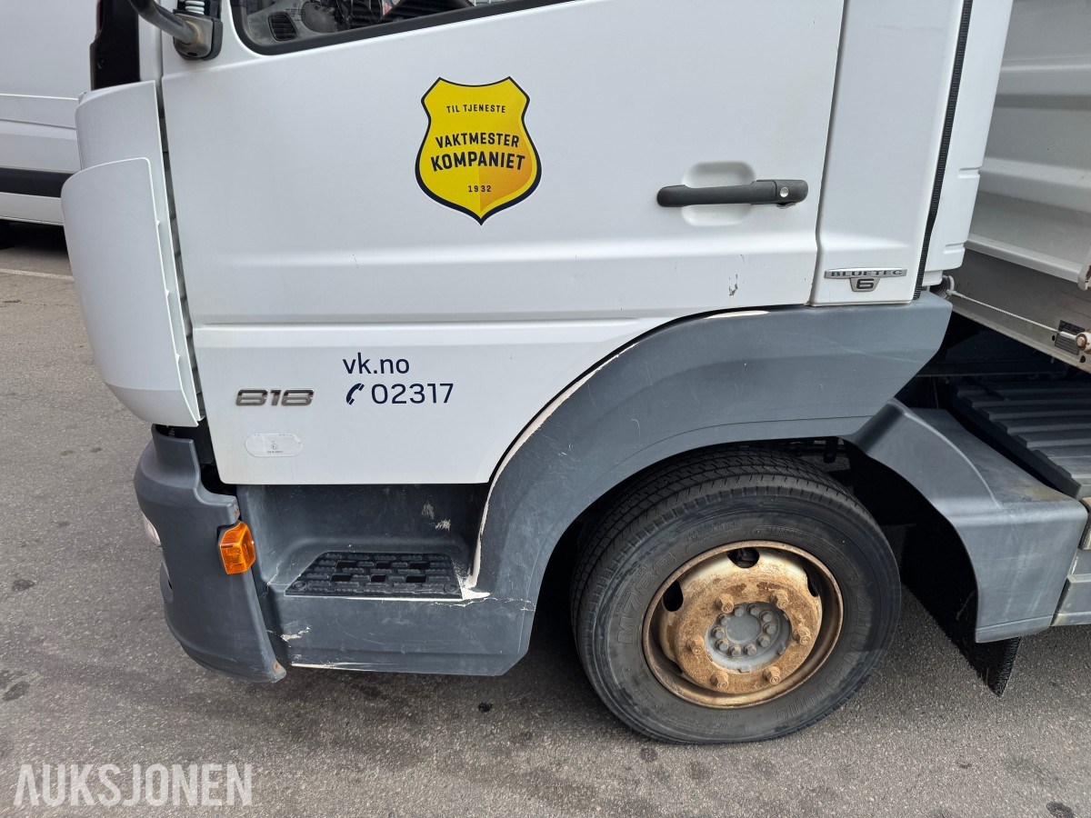 2016 Mercedes-Benz Atego 4X2 TIPPBIL 3-VEIS MEILLER