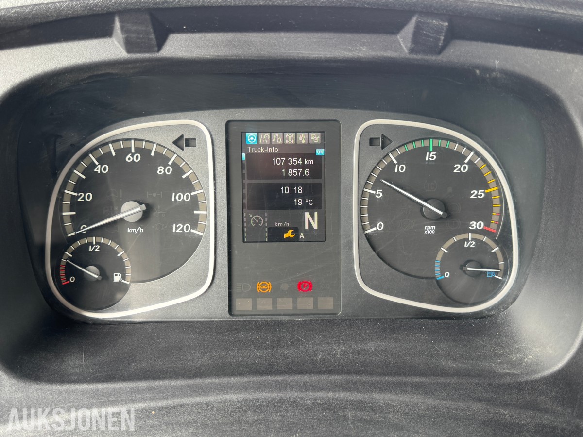 2016 Mercedes-Benz Atego 4X2 TIPPBIL 3-VEIS MEILLER
