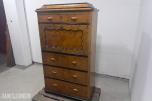 Antikk Sekretær/skatoll med skriveklaff og skuffer