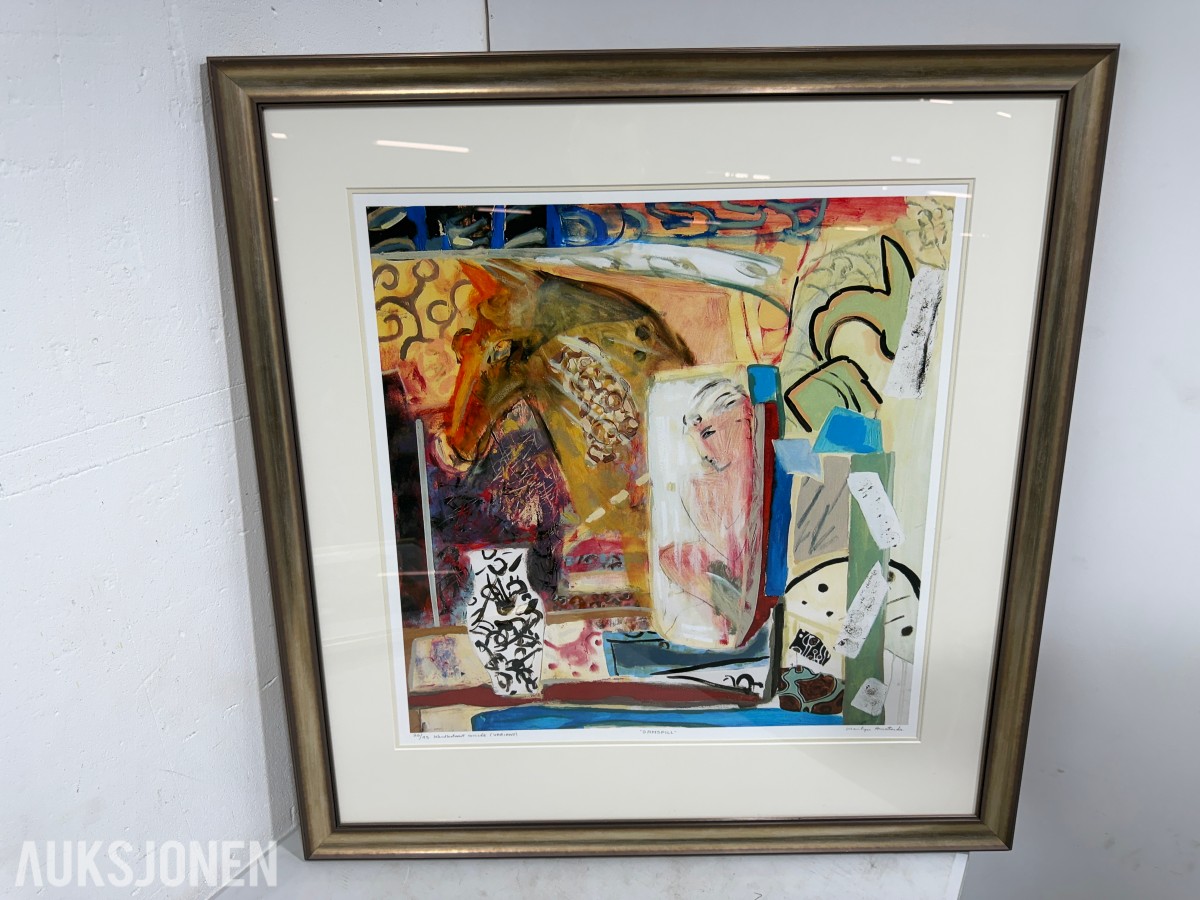 3 innrammede kunstverk - Marilyn Amatruda og Morten Juvet