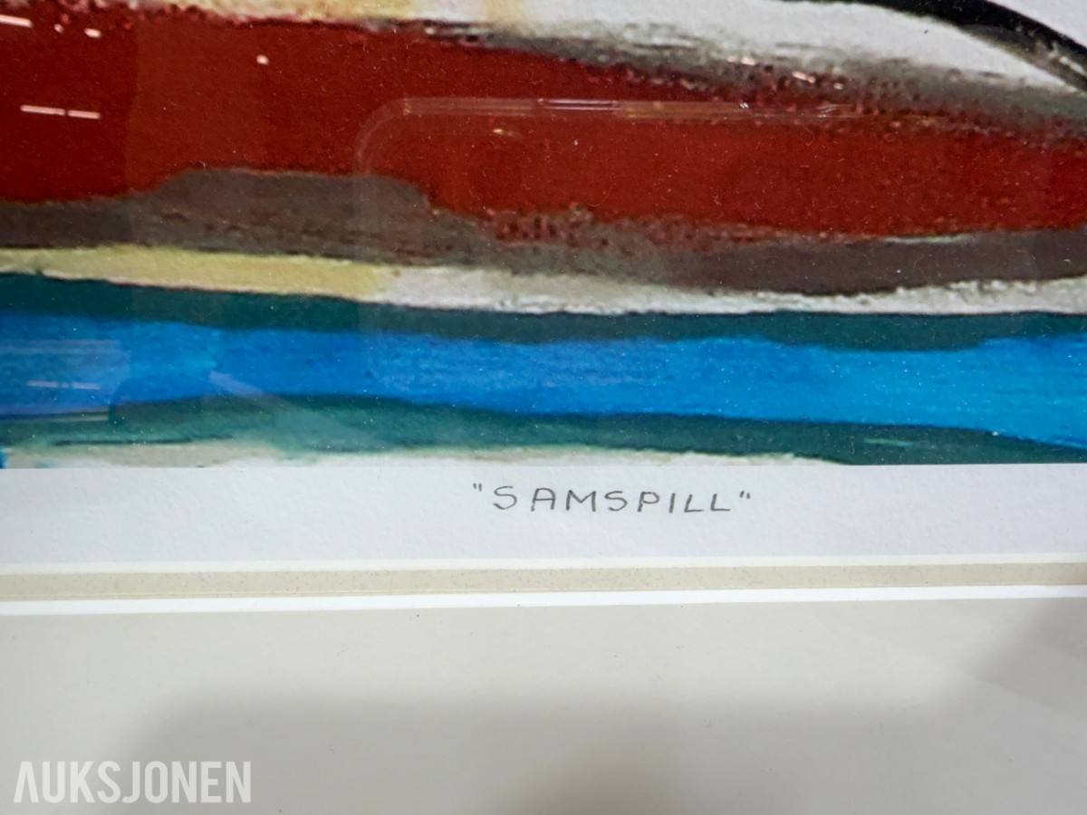 3 innrammede kunstverk - Marilyn Amatruda og Morten Juvet