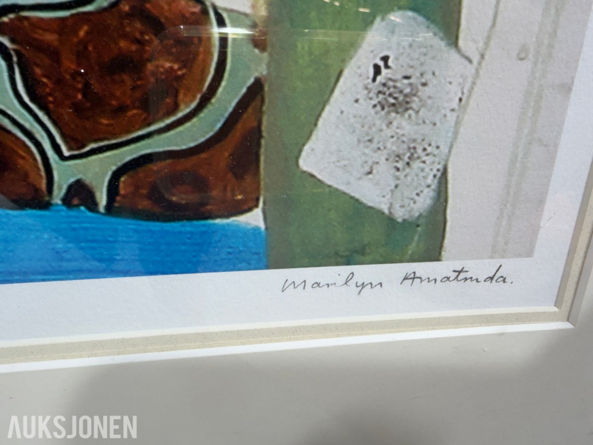 3 innrammede kunstverk - Marilyn Amatruda og Morten Juvet
