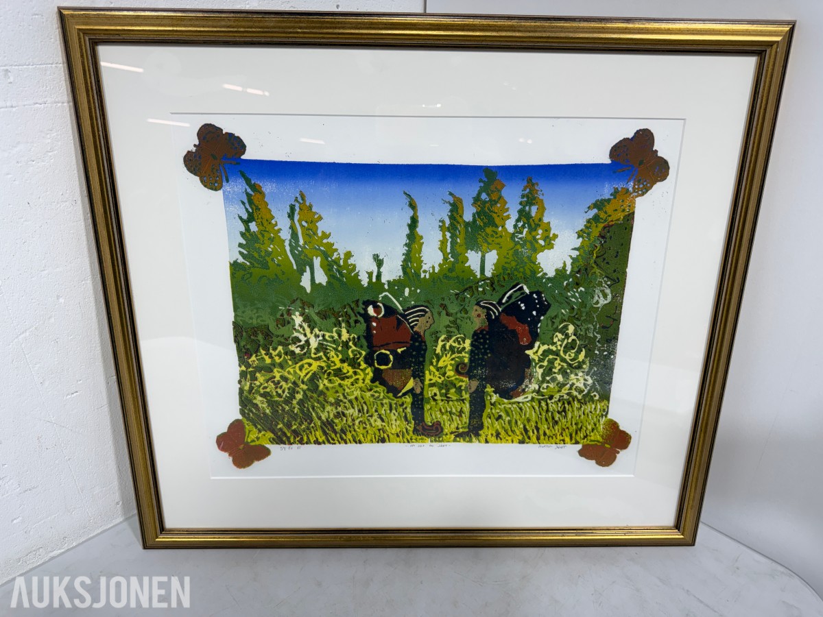 3 innrammede kunstverk - Marilyn Amatruda og Morten Juvet