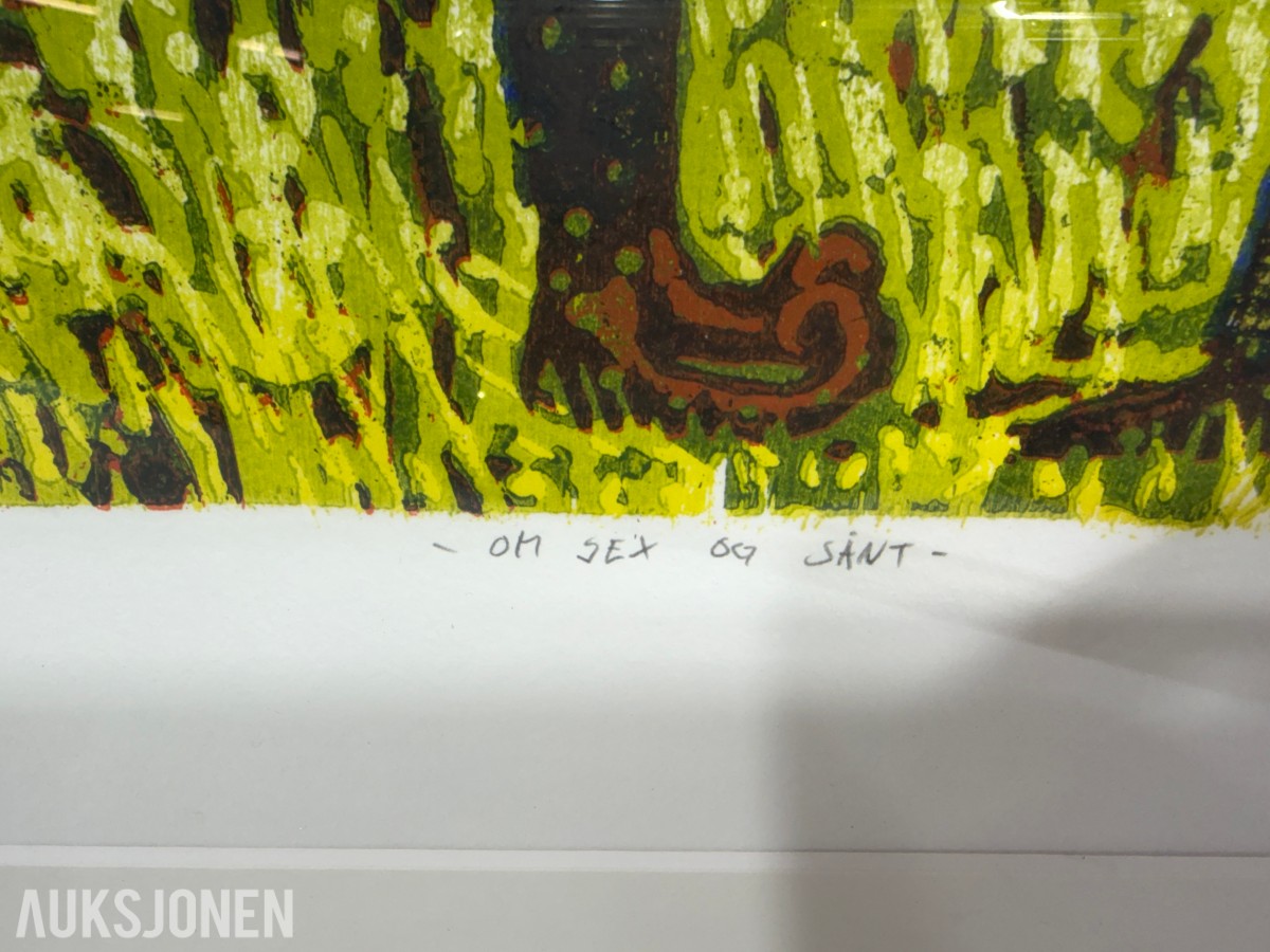 3 innrammede kunstverk - Marilyn Amatruda og Morten Juvet